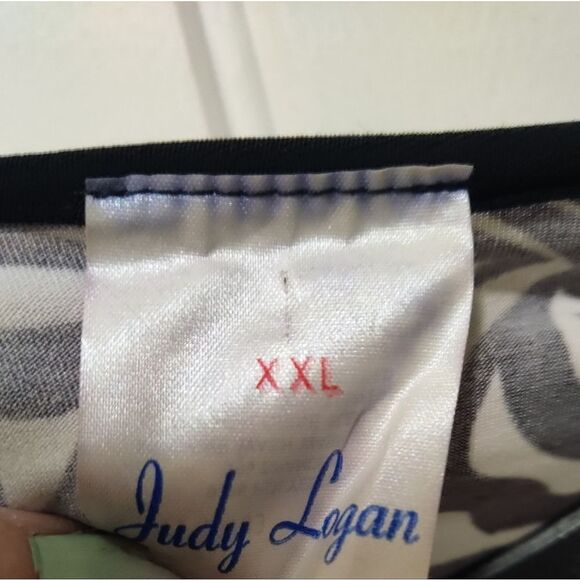 🏷Women's Plus Leopard Print Cascading Blouse XXL - Picture 3 of 3